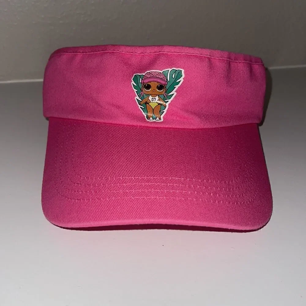 L.O.L surprise pink visor velcro strap